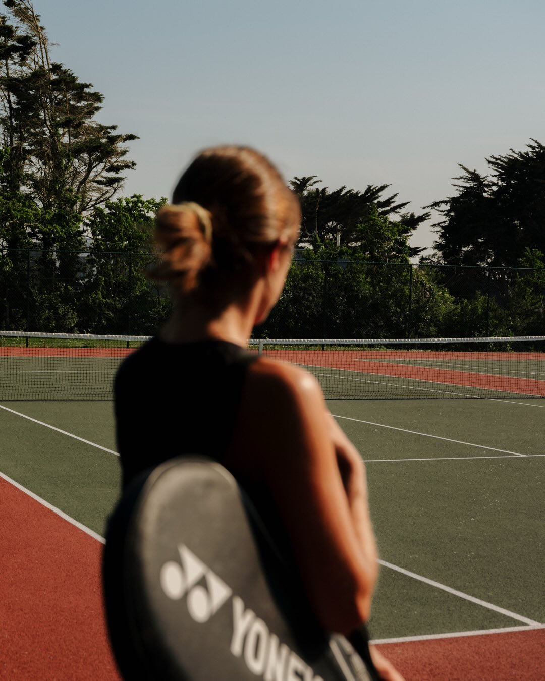 Tennis by the sea, on our two courts. 

Not staying with us? All yours, for £10 per hour. Drop into 