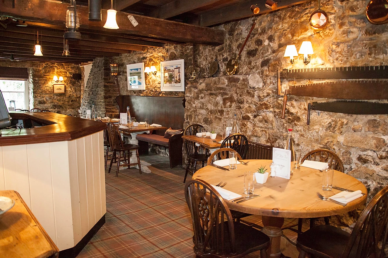 St Kew Inn, dog friendly pub.