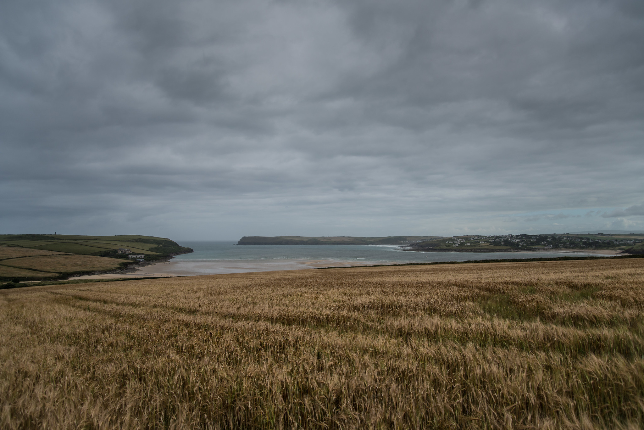 Tregirls Beach, dog friendly beach in north Cornwall.