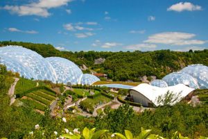 The Eden Project in St Austell, within driving distance of the Highcliffe grounds.