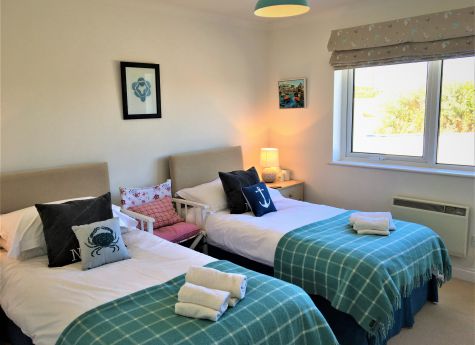 Large twin bedded room