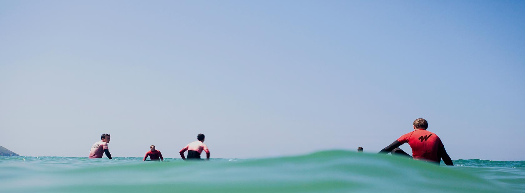 Surfing at Polzeath